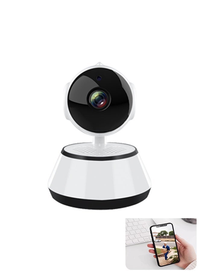 v380 كاميرا أمان عالية الدقة 100 واط بدقة 2 ميجابكسل مع رؤية ليلية، ضغط فيديو H.265، اتصال واي فاي، دوران بان 350° للمراقبة الذكية الداخلية والخارجية - Image 1